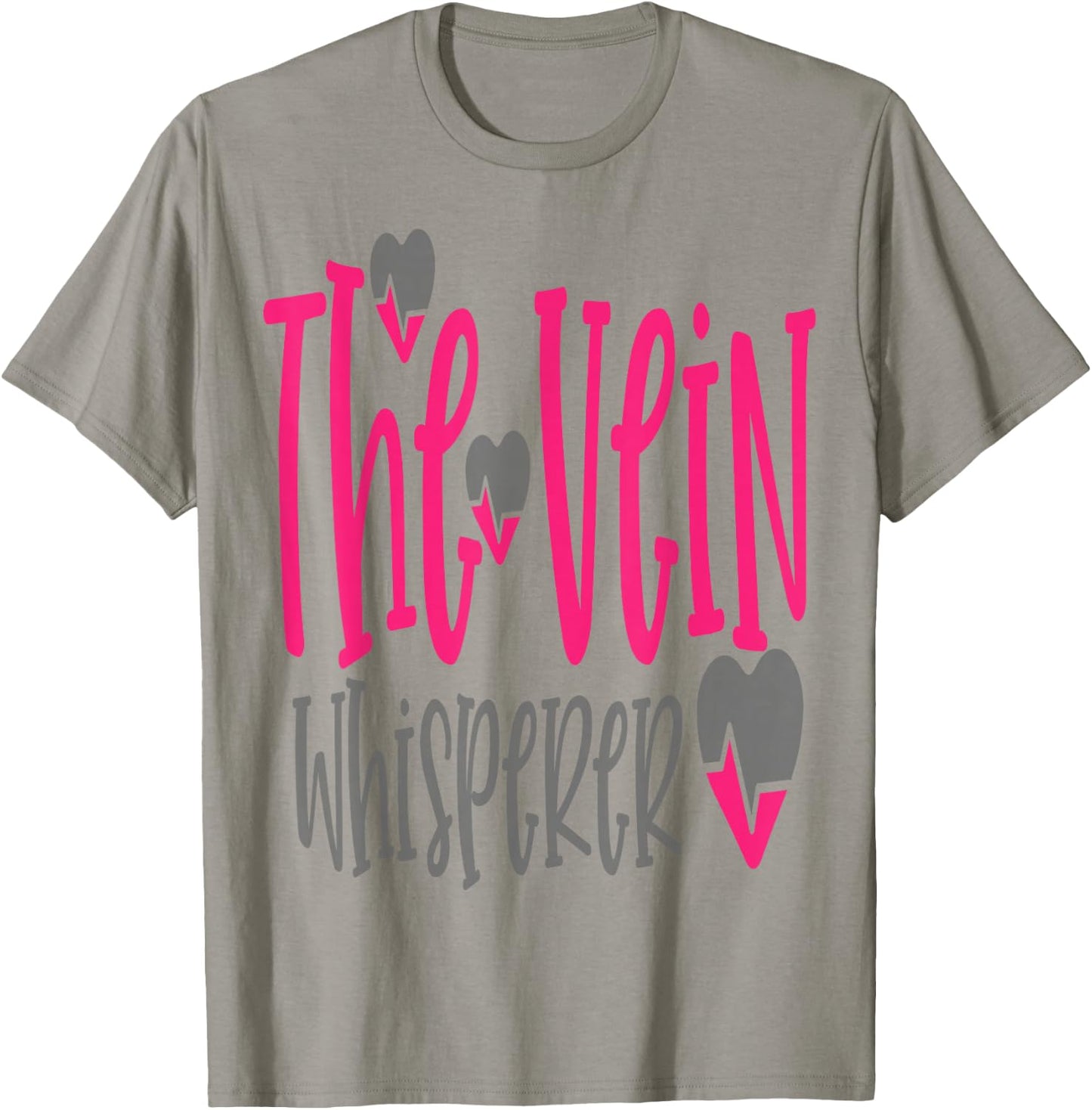 The Vein Whisperer Work Hospital Nursing T-Shirt - T-Shirt | Sand