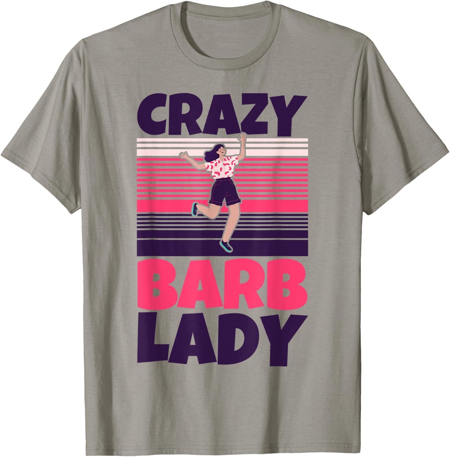 Crazy Barb lady T-Shirt - T-Shirt | Sand