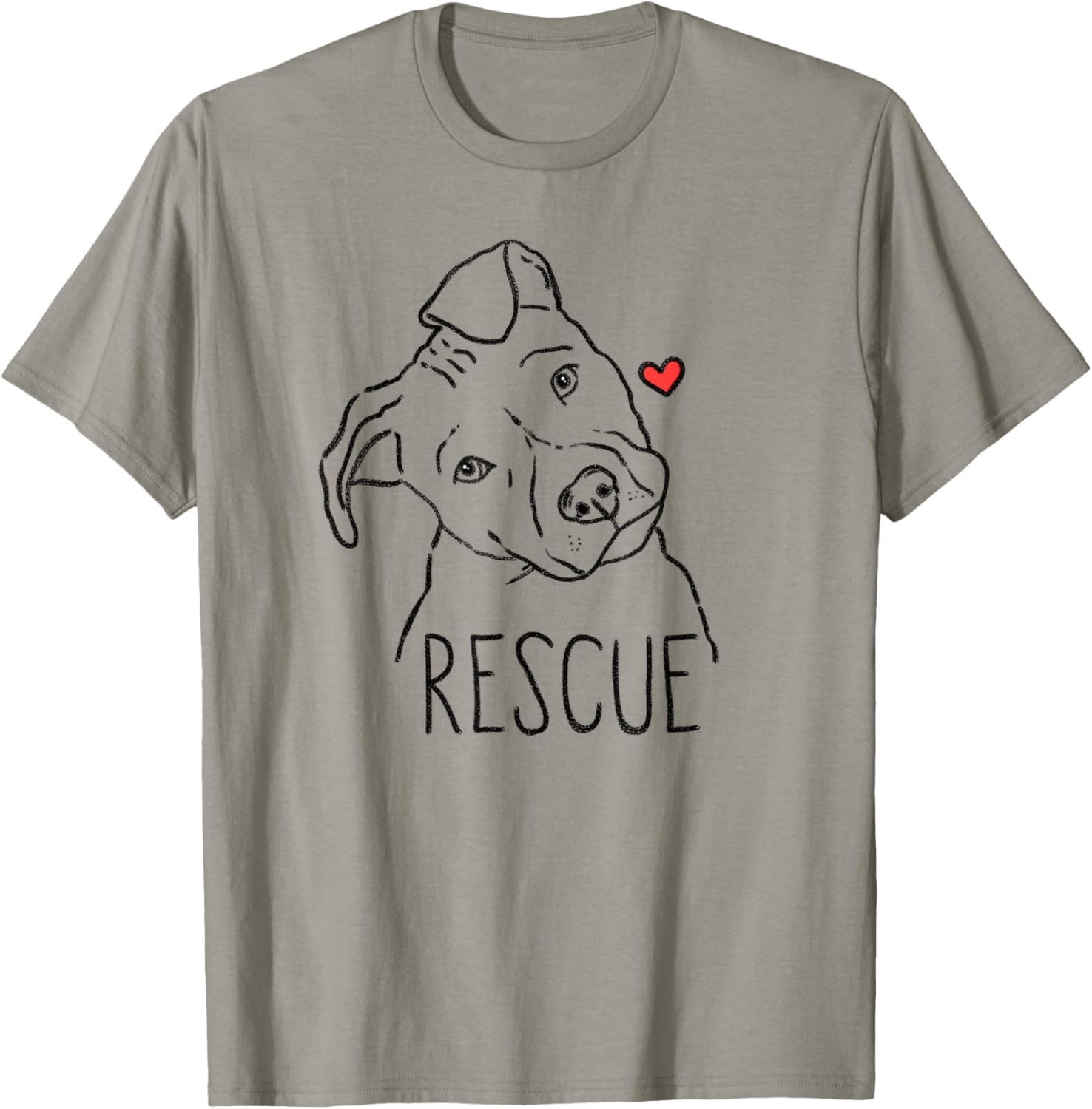 Rescue Dog, Pitbull, Rescue Mom, Adopt Don't Shop, Pittie T-Shirt - T-Shirt | Sand