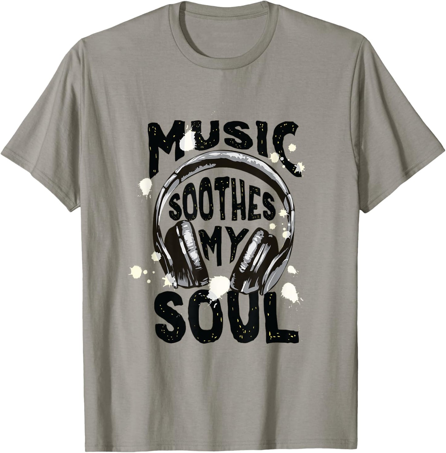 Music Soothes My Soul Short Sleeve T-Shirt - T-Shirt | Sand