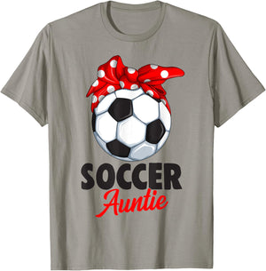 Soccer Auntie Aunt Women T-Shirt - T-Shirt | Sand