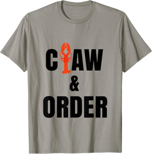 Funny Lobster Claw & Order Law T-Shirt - T-Shirt | Sand