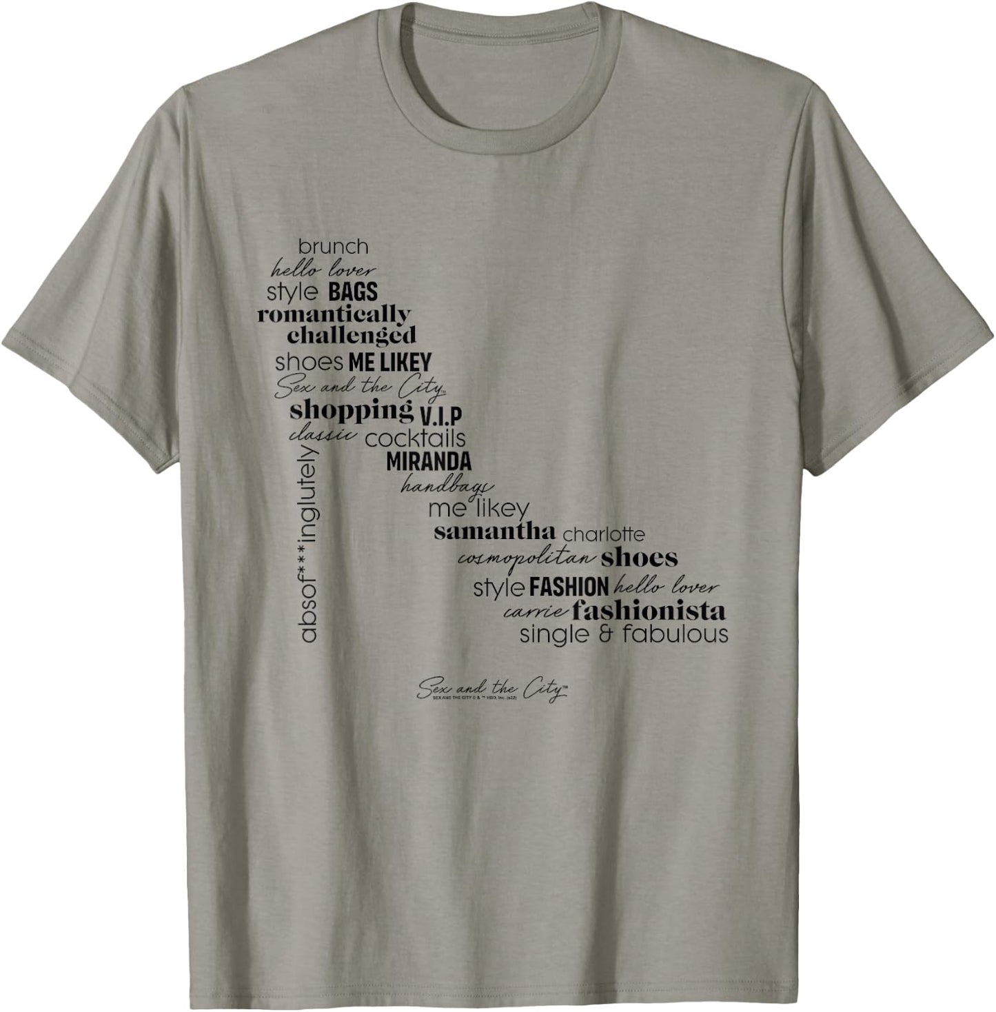 Sex and the City Fabulous Shoe Fashionista T-Shirt - T-Shirt | Sand