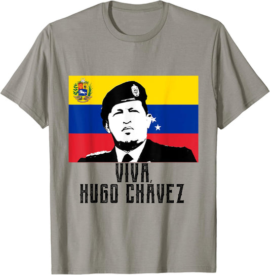 Long Live Hugo Chávez - Venezuela Flag T-Shirt - T-Shirt | Sand