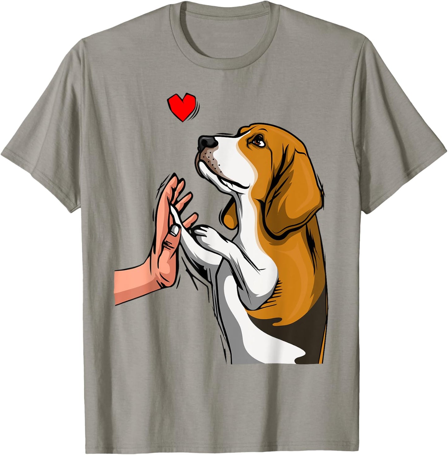 Beagle Love Dog Women Girls T-Shirt - T-Shirt | Sand