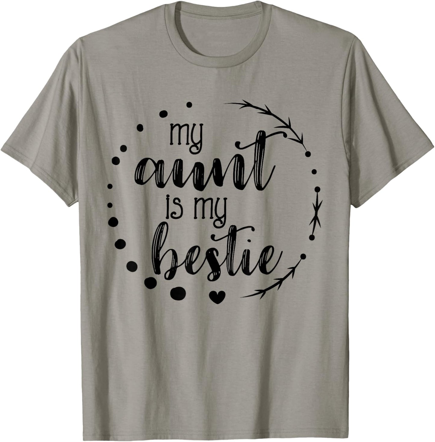My Aunt is My Bestie Cute T Shirt for Niece Matching Set T-Shirt - T-Shirt | Sand