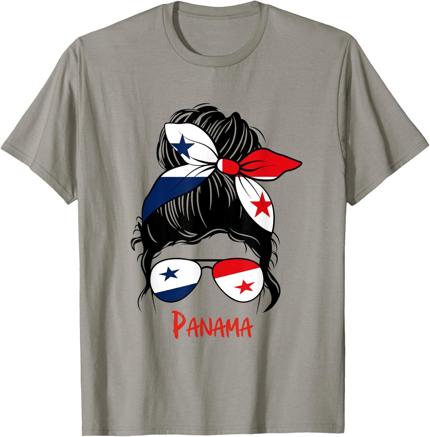 Panamanian Girl Panama Chica Panameña flag T-Shirt - T-Shirt | Sand