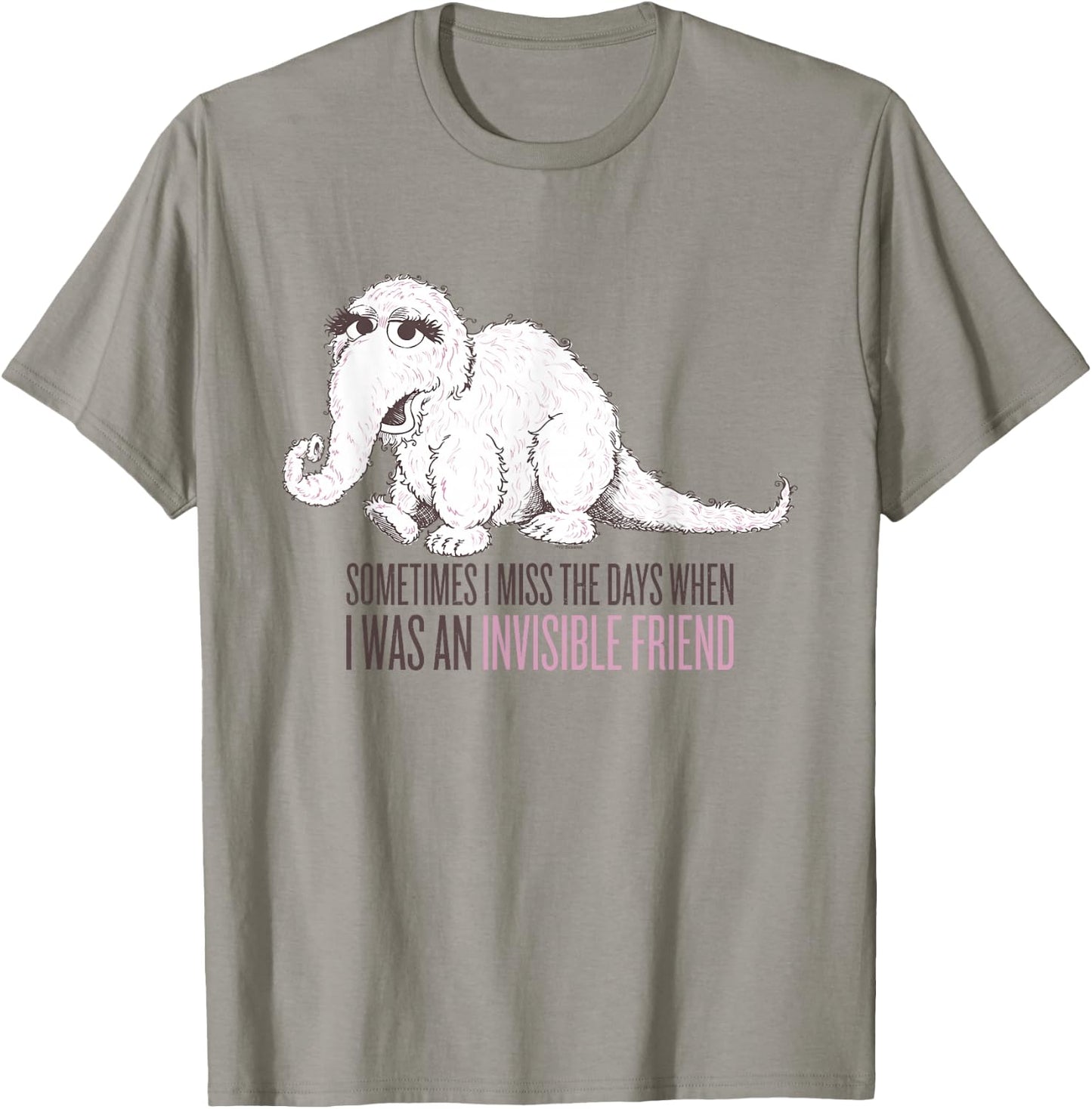 Sesame Street Snuffleupagus Sometimes I Miss The Days T-Shirt - T-Shirt | Sand