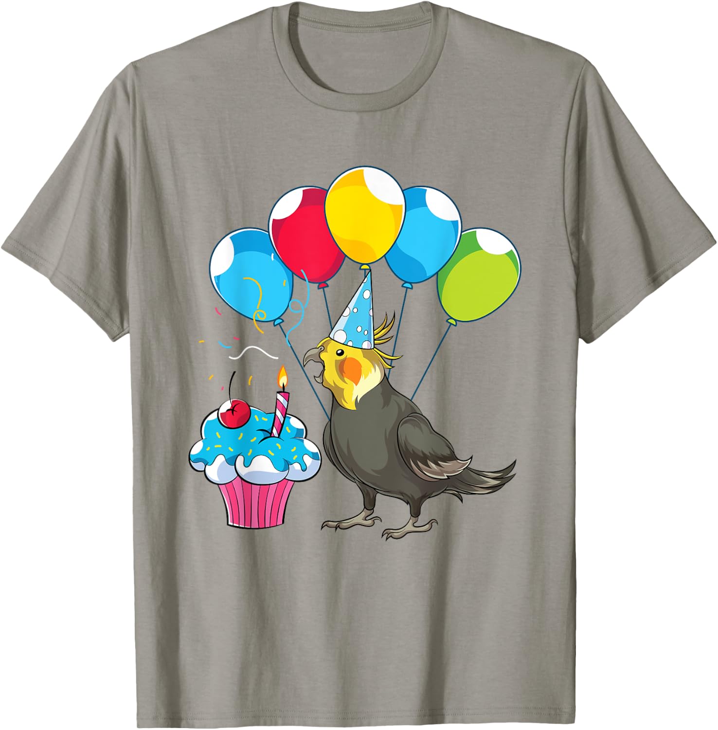 Cockatiel Lover Kids Birthday Parrot Animal Bird Cockatiel T-Shirt - T-Shirt | Sand