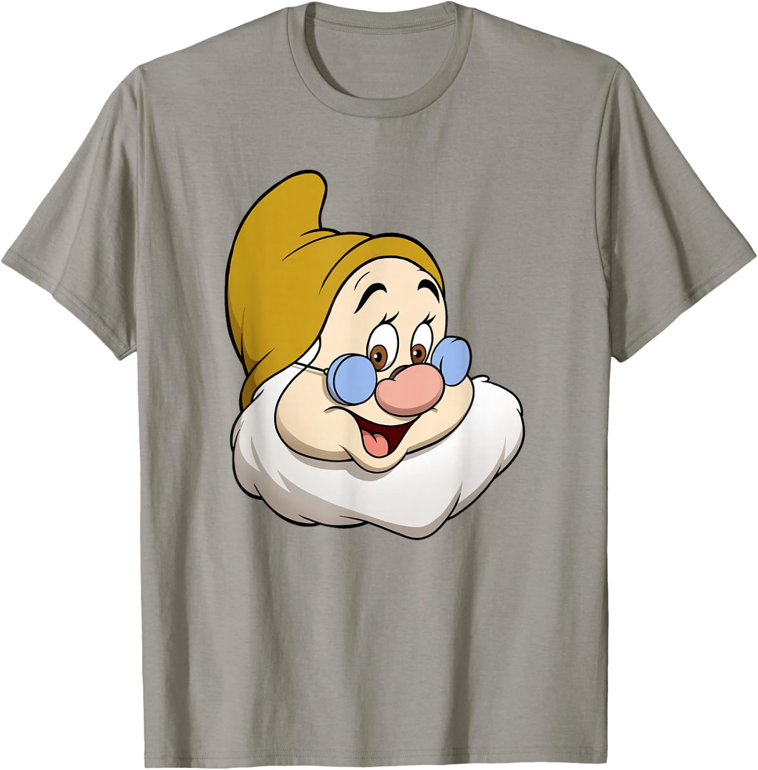 Disney Snow White And The Seven Dwarfs Doc Big Face T-Shirt - T-Shirt | Sand