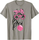 Cute Women Girl Horse With Bandana Headband and Glasses T-Shirt - T-Shirt | Sand