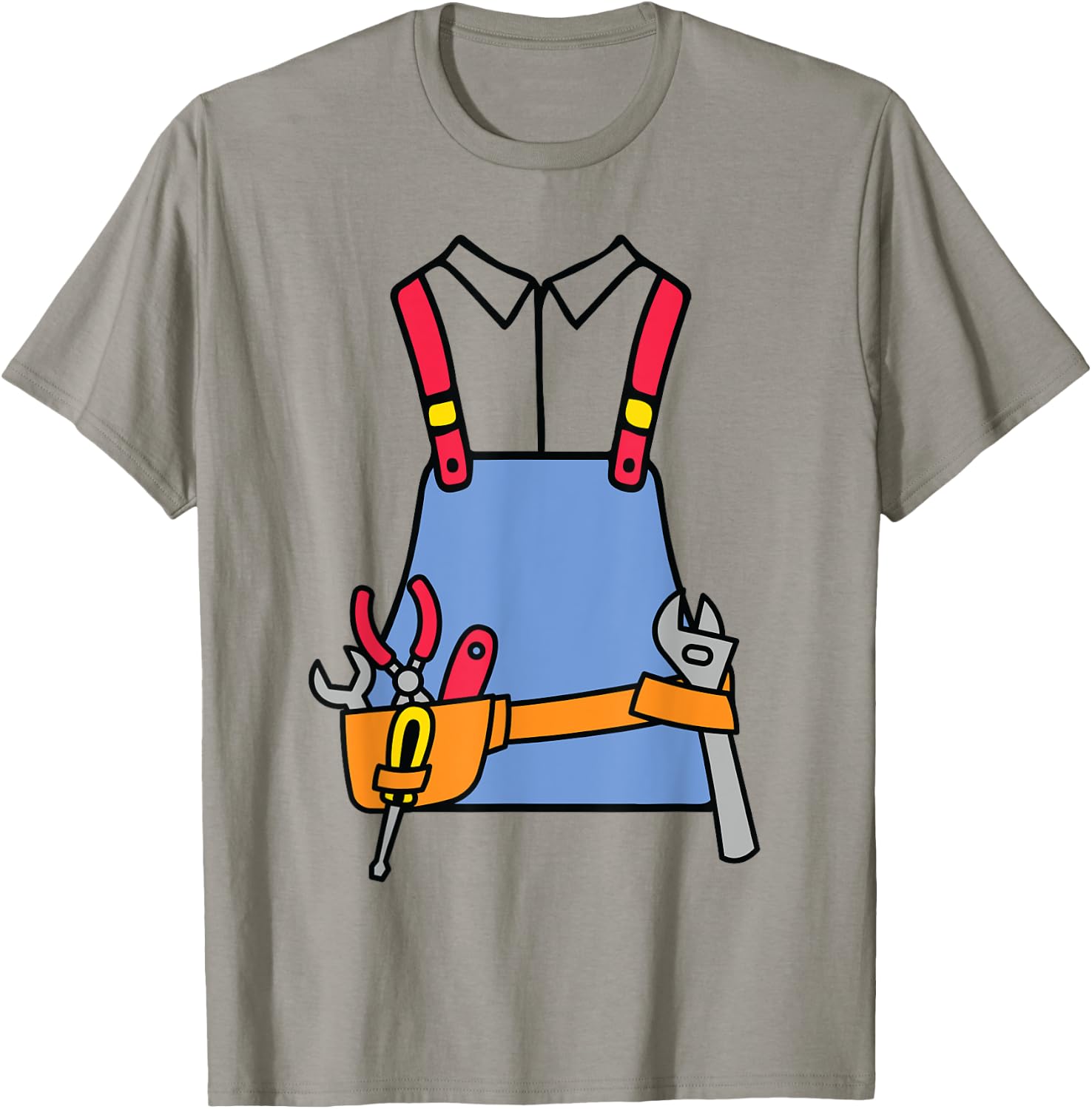 Plumber Costume Kids Plumber Halloween Birthday Costume Boys T-Shirt - T-Shirt | Sand
