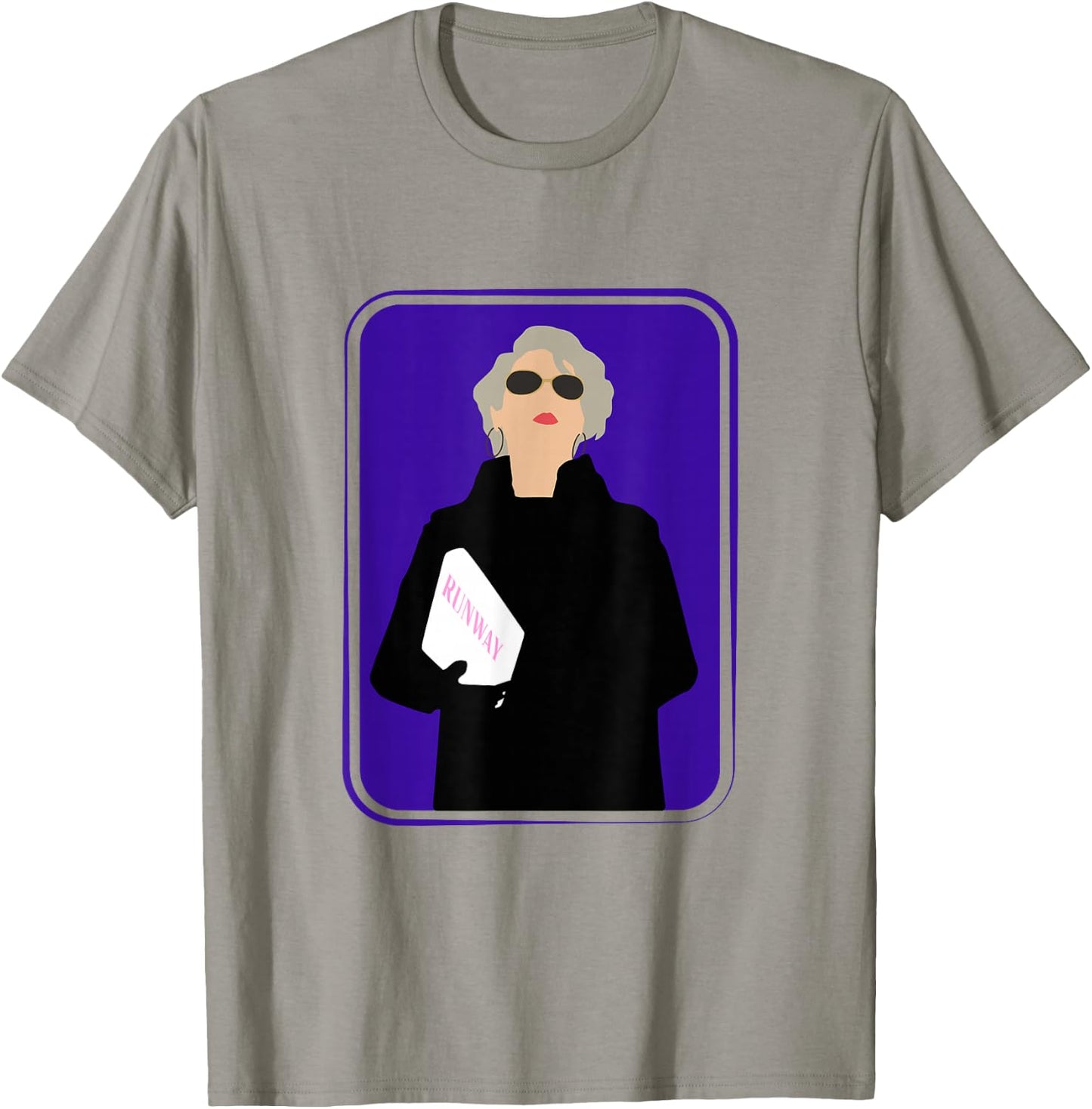 Miranda Runway Fashion Woman Model T-Shirt - T-Shirt | Sand
