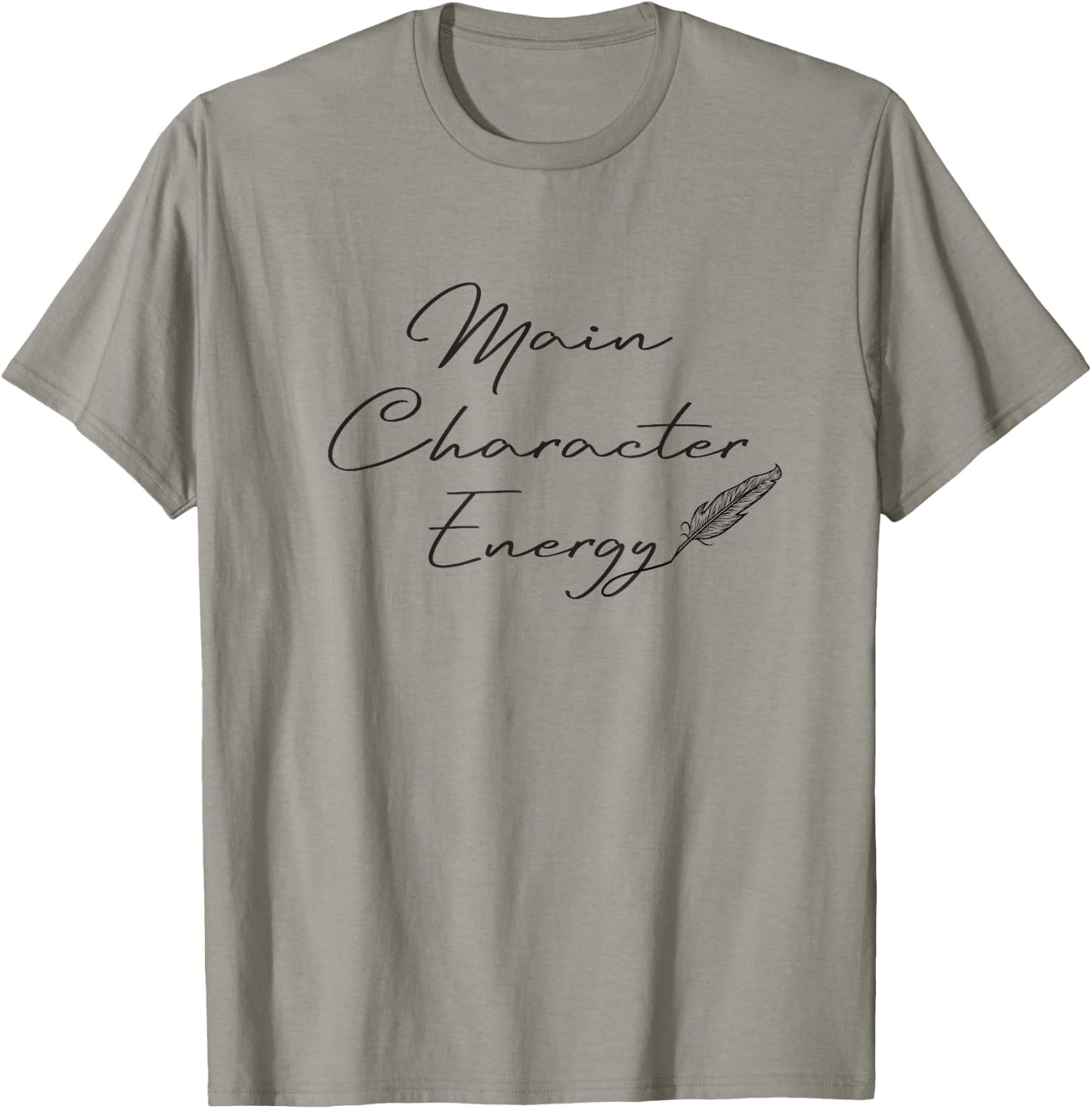 Main Character Energy Romance Book Reader Regency T-Shirt - T-Shirt | Sand