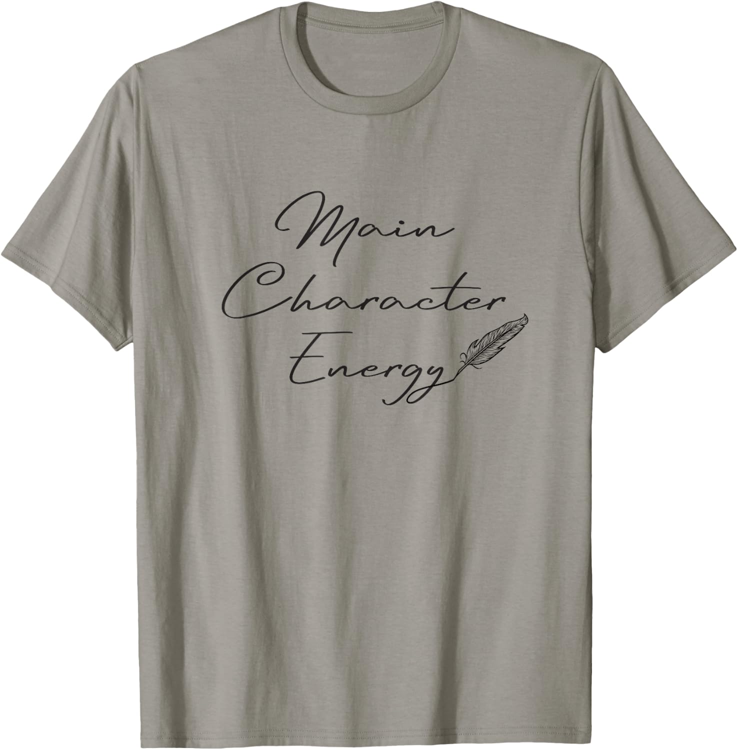 Main Character Energy Romance Book Reader Regency T-Shirt - T-Shirt | Sand