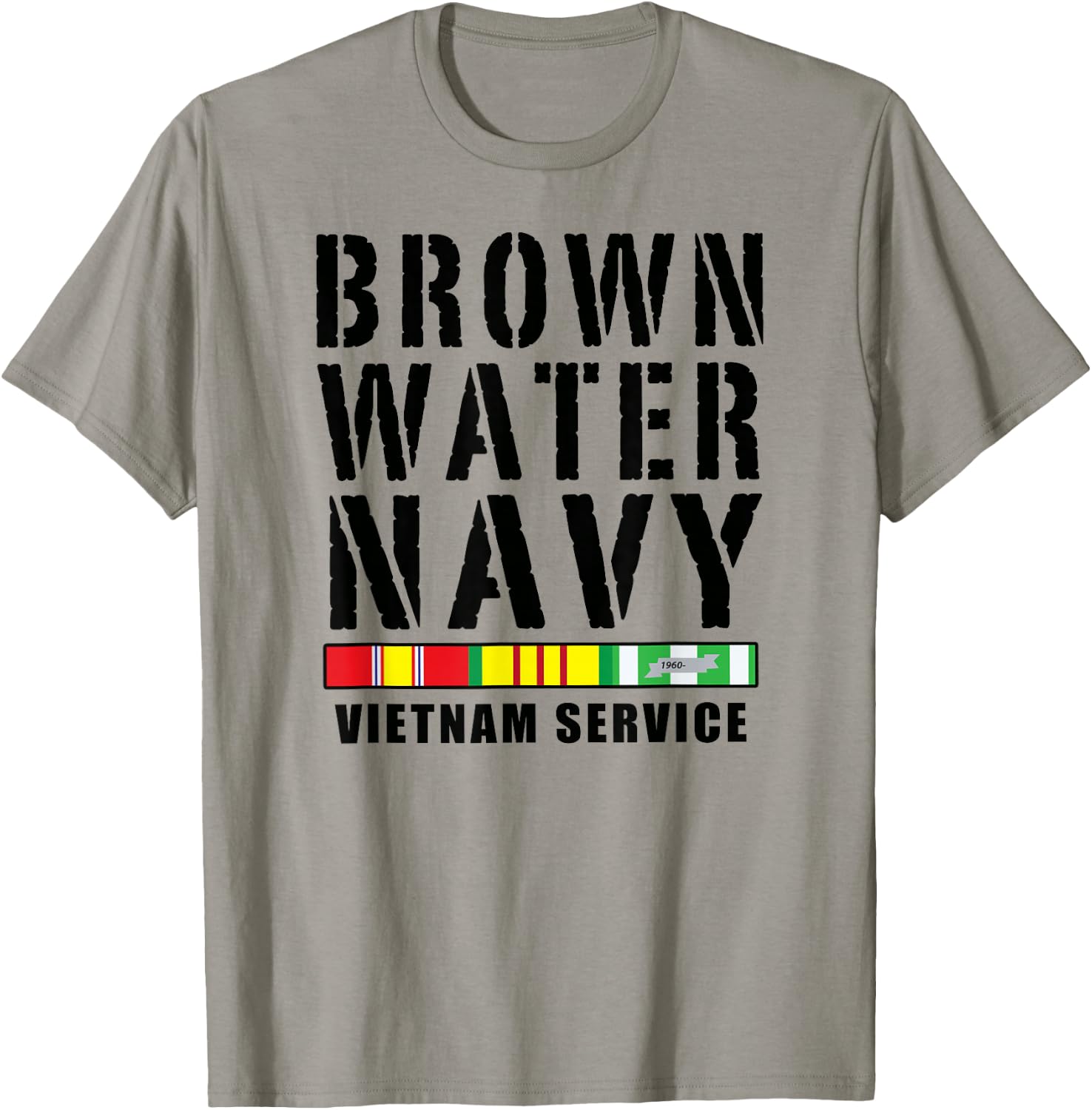 Medals of America Est. 1976 Brown Water Navy Vietnam Service T-Shirt - T-Shirt | Sand