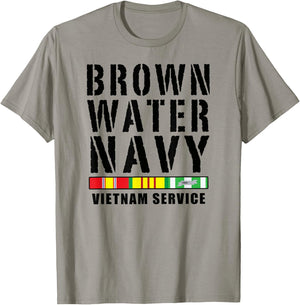 Medals of America Est. 1976 Brown Water Navy Vietnam Service T-Shirt - T-Shirt | Sand