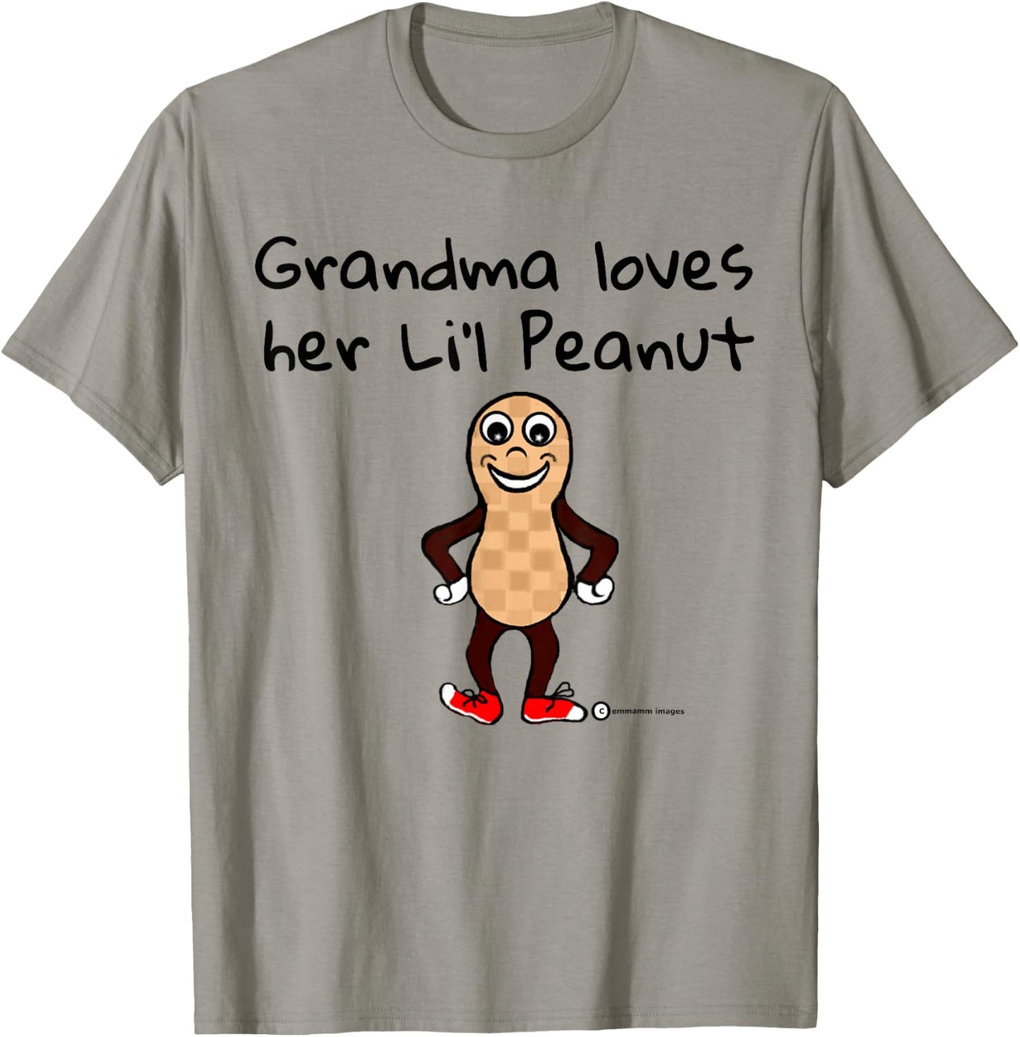Peanut Grandma Cuddles her Cute Nutty Nut Lovers T-Shirt - T-Shirt | Sand