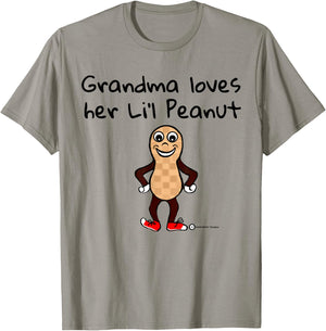 Peanut Grandma Cuddles her Cute Nutty Nut Lovers T-Shirt - T-Shirt | Sand