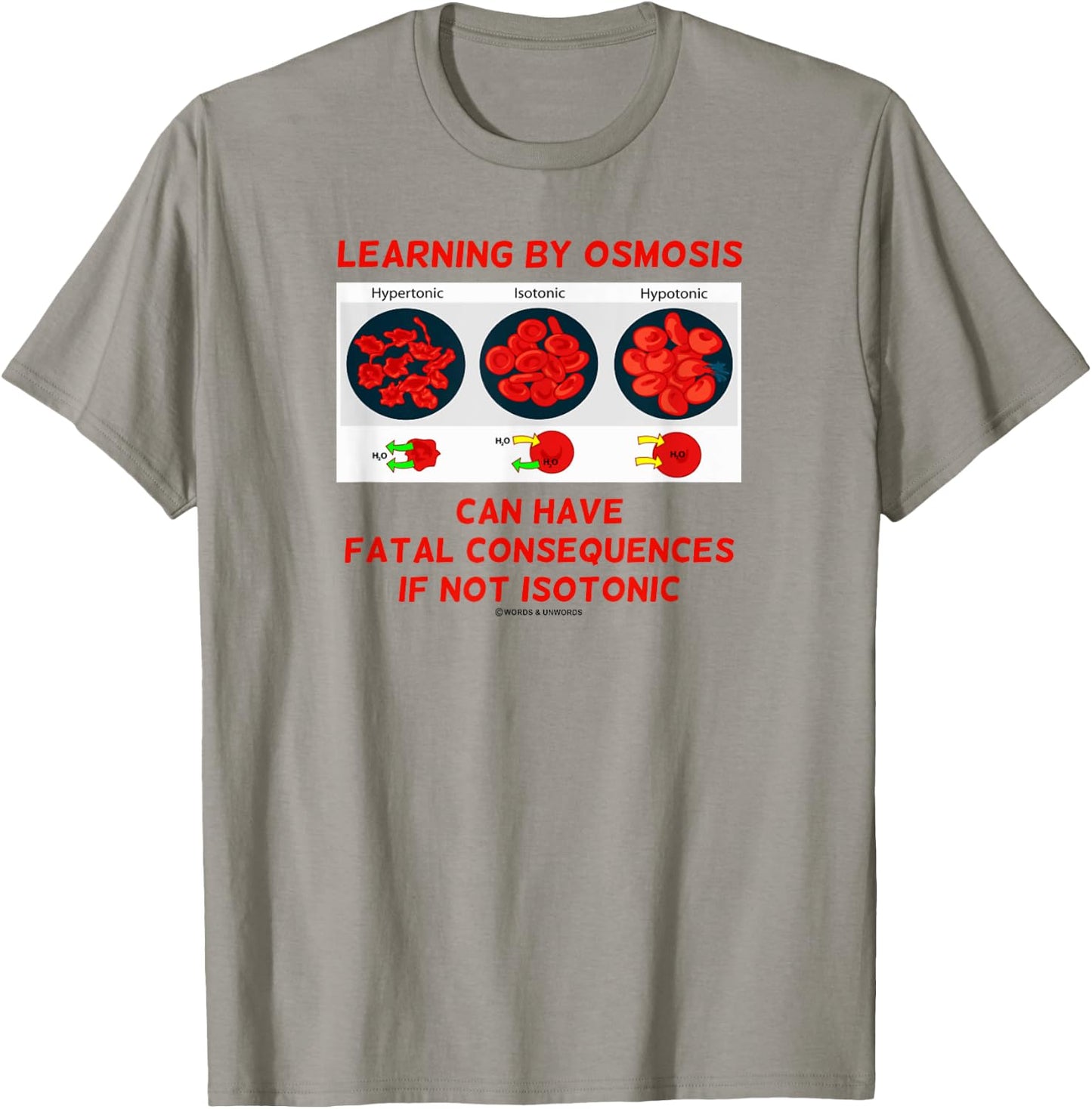 Learning By Osmosis Can Have Fatal Consequences Not Isotonic T-Shirt - T-Shirt | Sand