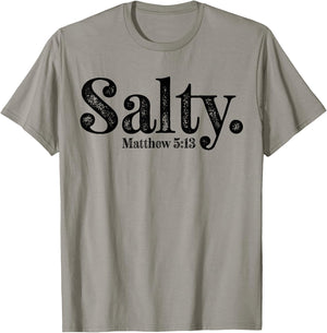 Salty Matthew 5:13 Bible Verse Christian Faith Religious T-Shirt - T-Shirt | Sand