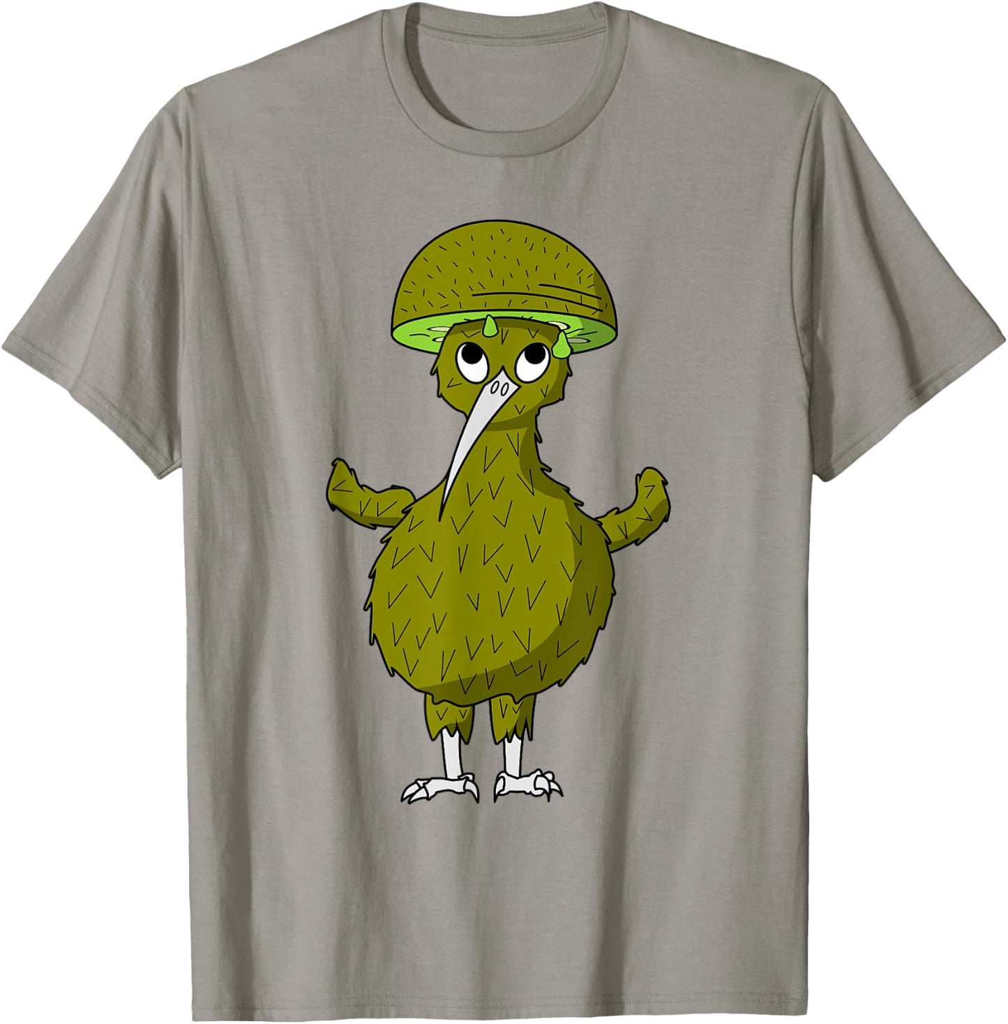 Kiwi Bird with Kiwi Fruit as Hat T-Shirt - T-Shirt | Sand