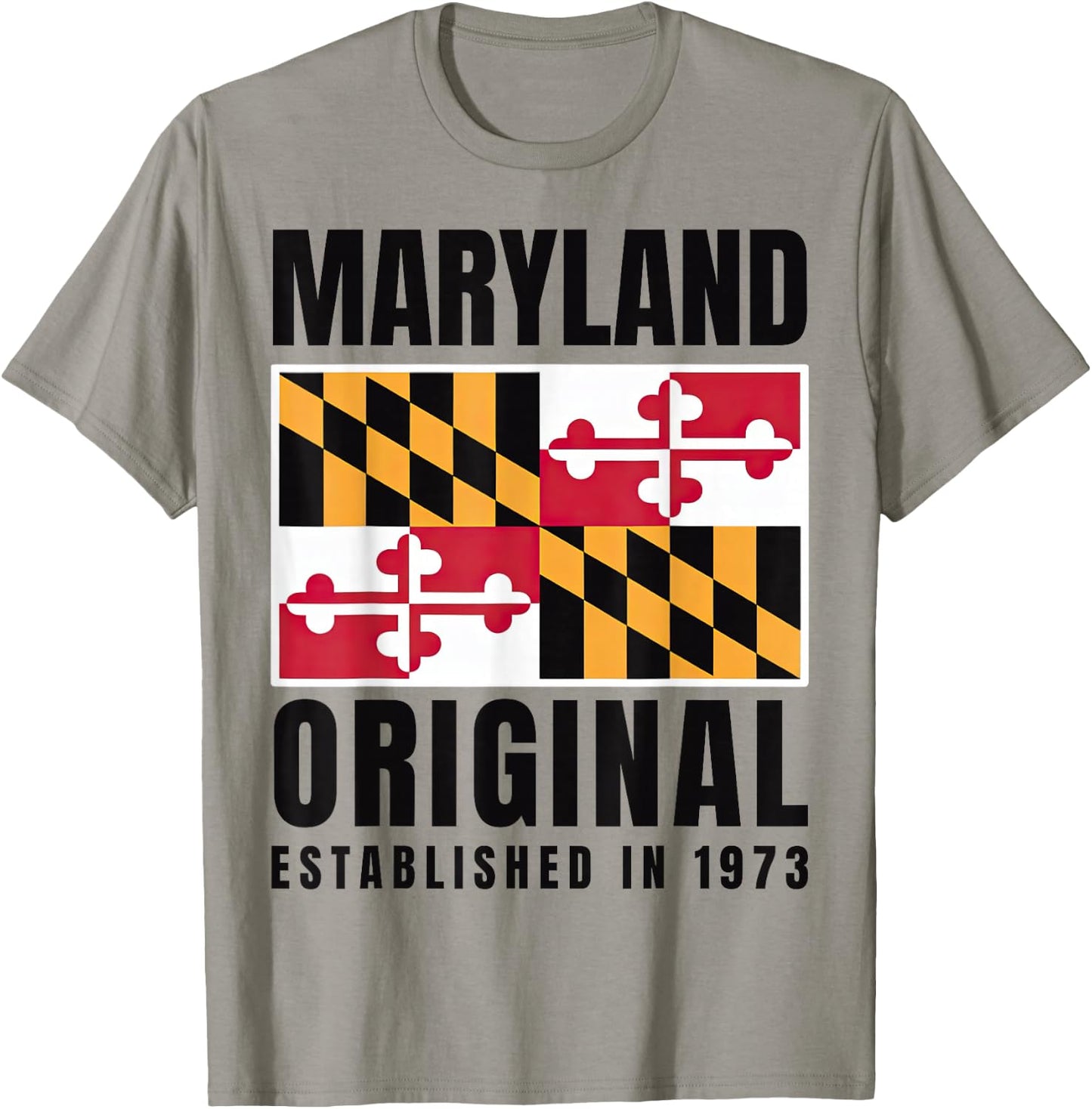 Maryland Original 1973 Md State Flag T-Shirt - T-Shirt | Sand