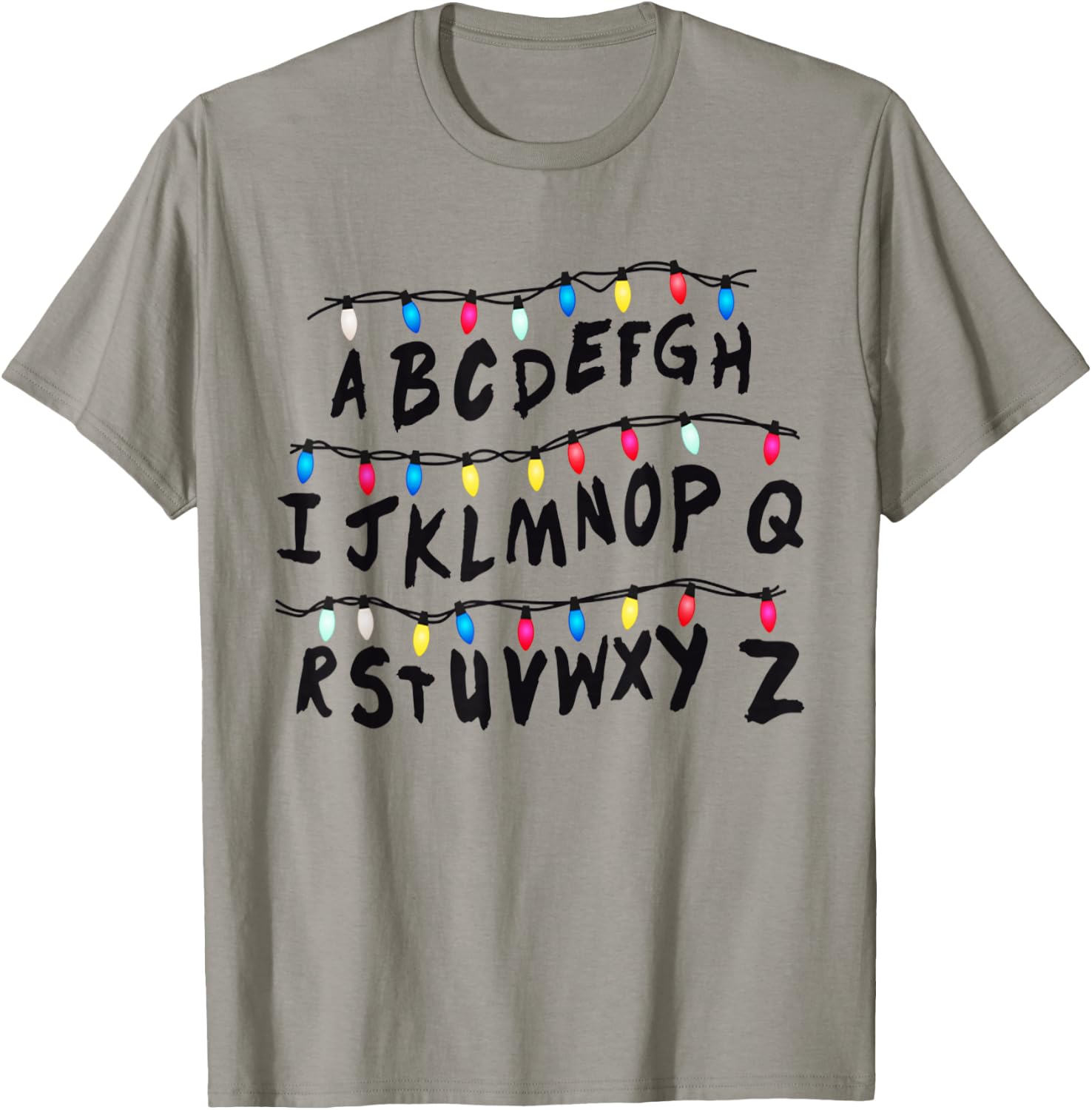 Alphabet Wall - Alphabet Halloween Costume Christmas T-Shirt - T-Shirt | Sand