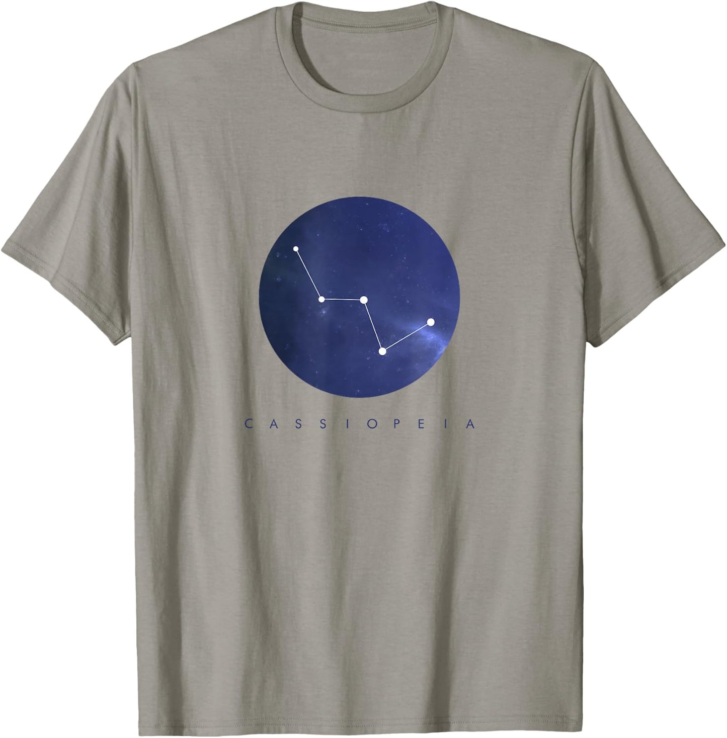 Cassiopeia Constellation - Astronomy Space T-Shirt - T-Shirt | Sand