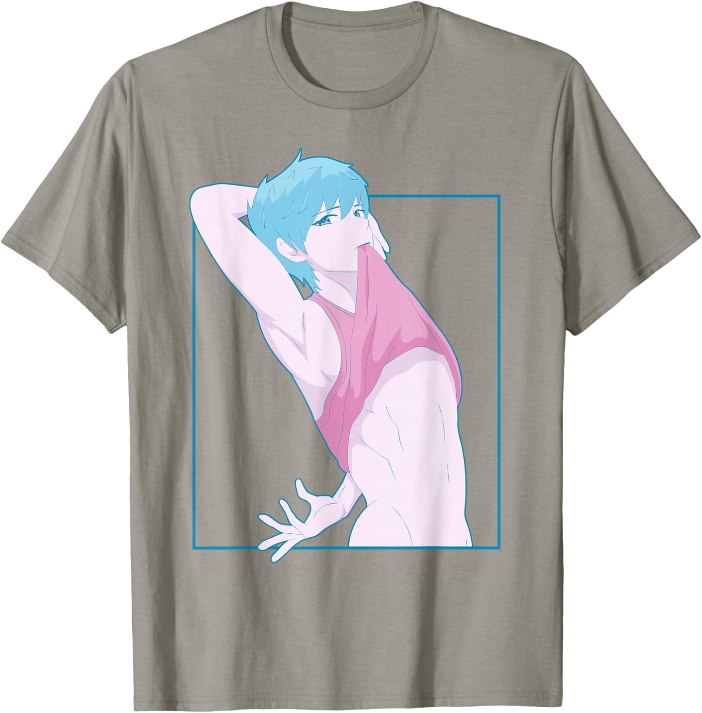 Femboy Anime Boy Aesthetic Crossdressing Yaoi Pastel T-Shirt - T-Shirt | Sand