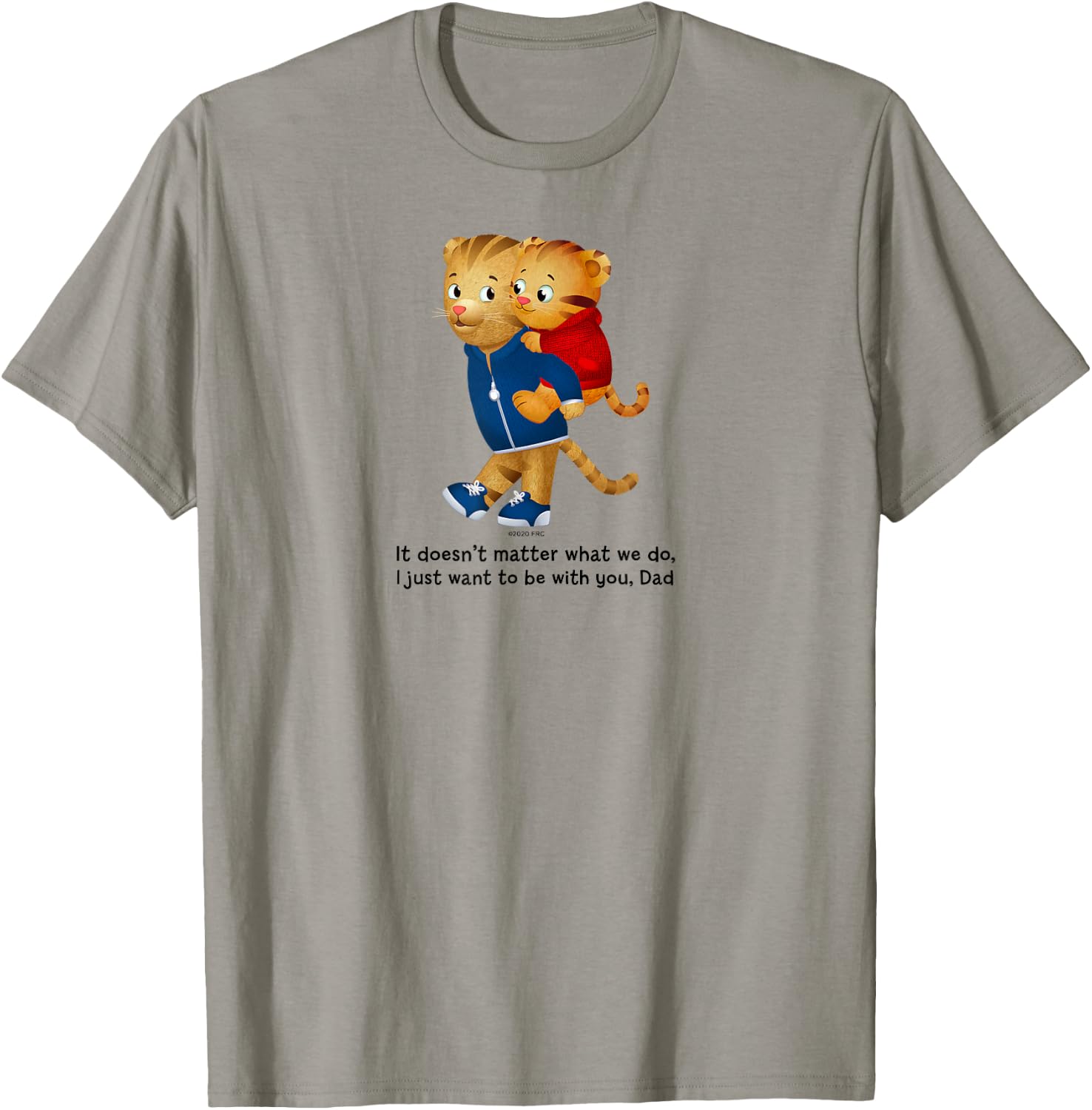 Daniel Tiger's and Dad Tiger (Light Shirt) T-Shirt - T-Shirt | Sand