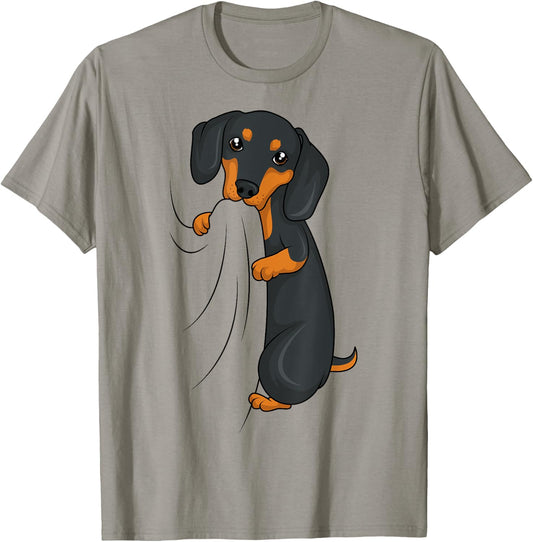 Dachshund Lover Weiner Dog Girls Women Kids Men T-Shirt - T-Shirt | Sand