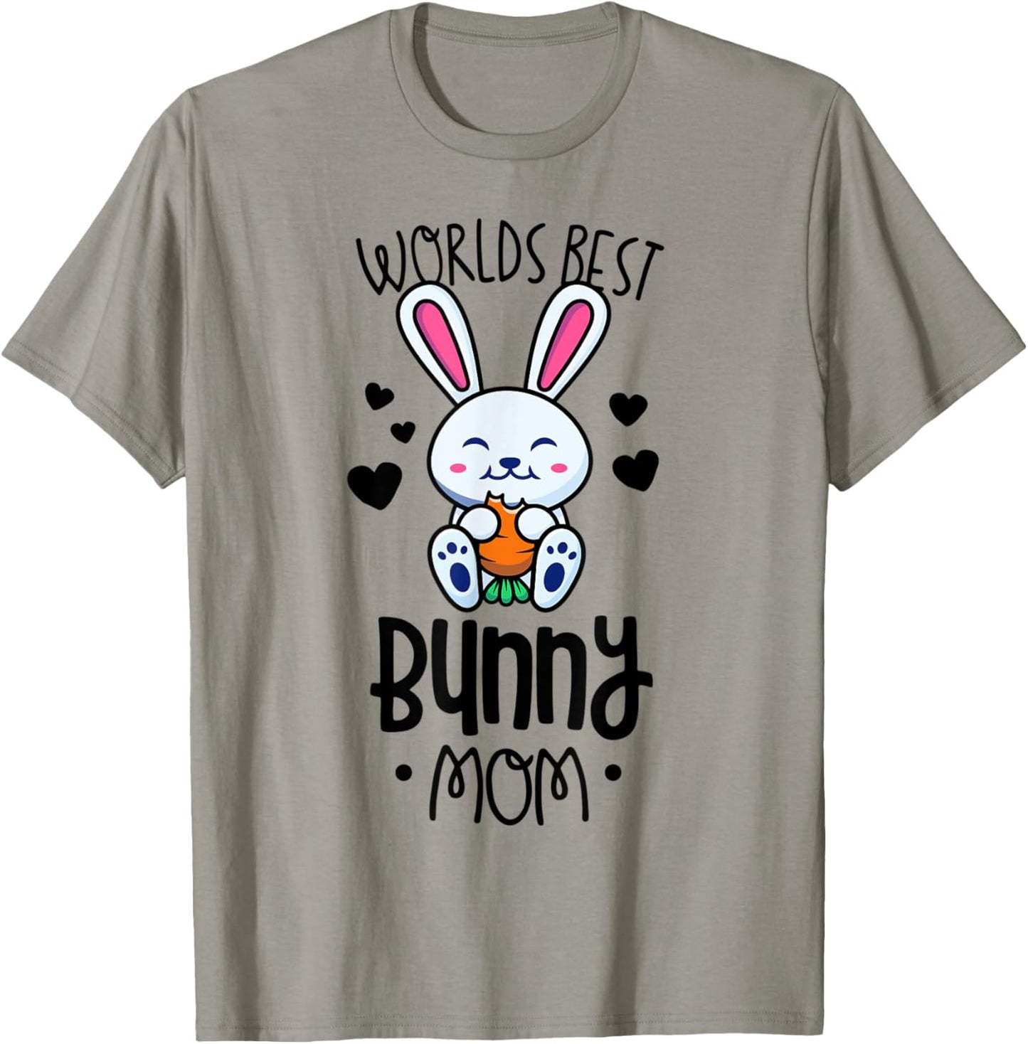 World's Best Bunny Mom Shirts Rabbit Lover Gifts T-Shirt - T-Shirt | Sand