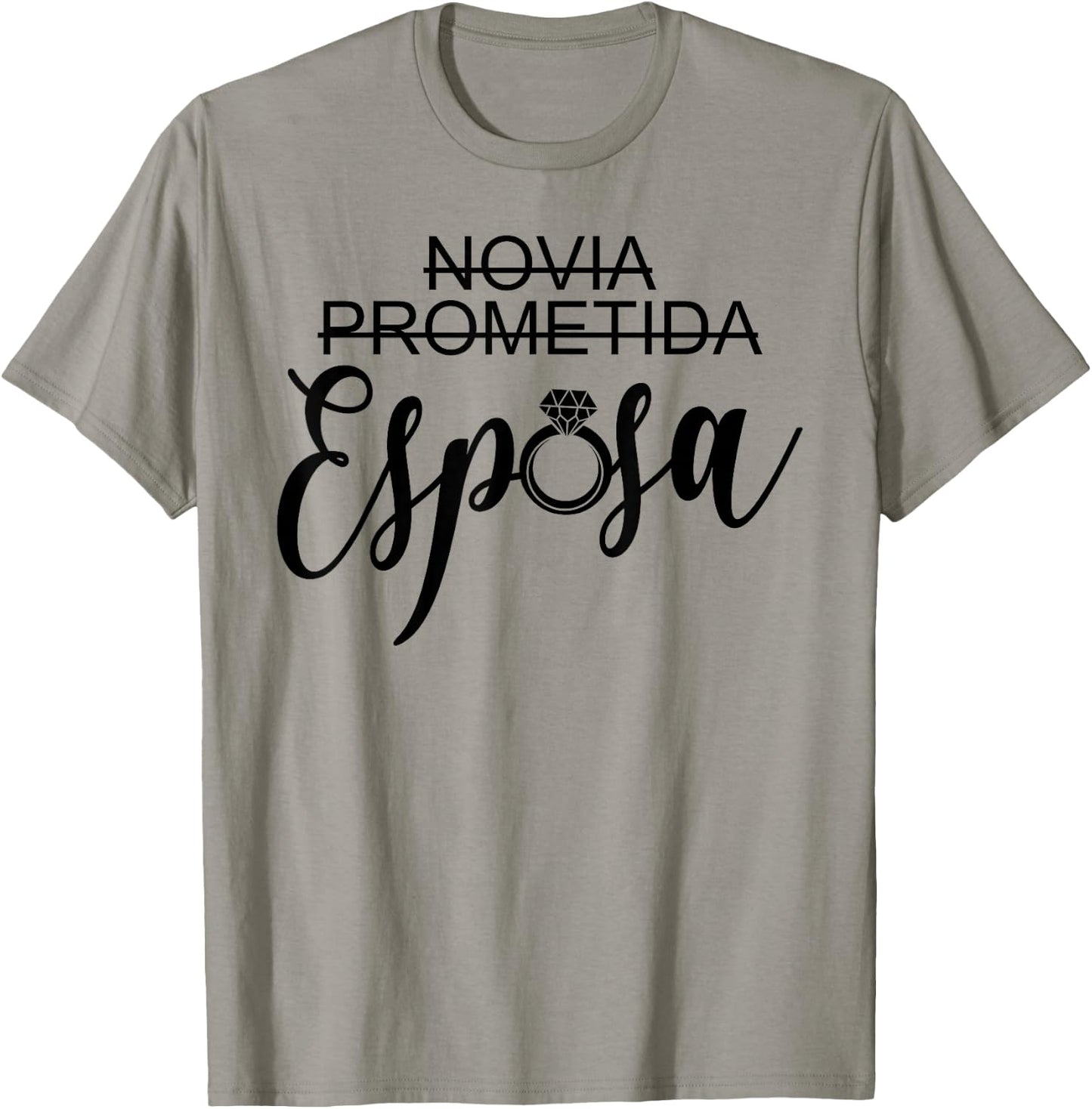 Novia Prometida Esposa Girlfriend Fiancée Wife Spanish Wife T-Shirt - T-Shirt | Sand
