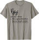 Gigi Definition For Grandma or Grandmother - Mother's Day T-Shirt - T-Shirt | Sand