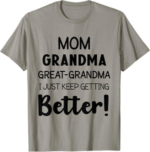 Mom Grandma & Great Grandma Mother’s Day Great Grandmother T-Shirt - T-Shirt | Sand