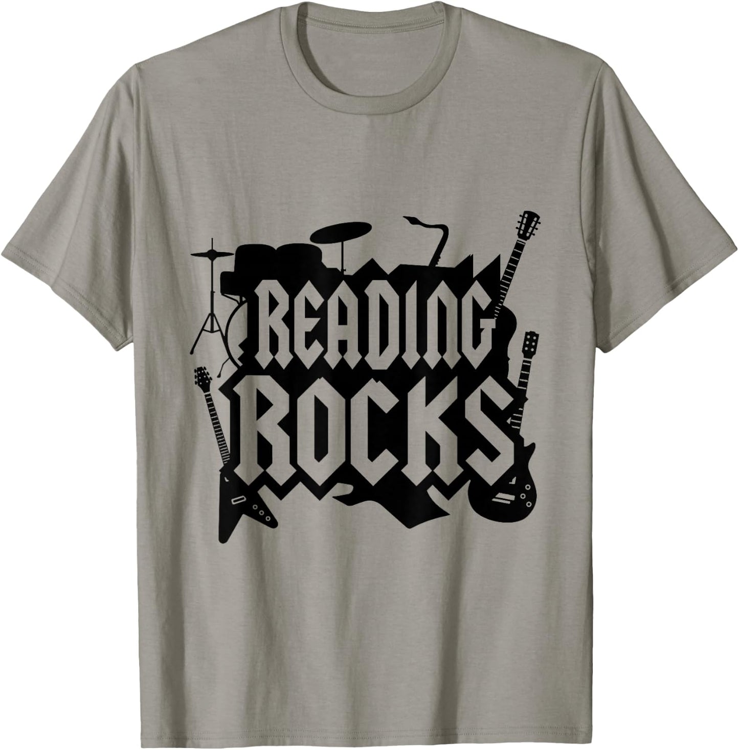 Reading Rocks Read Teacher Libray Librarian ELA Teacher T-Shirt - T-Shirt | Sand