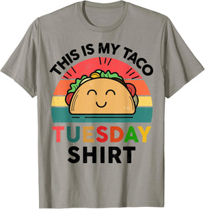 This Is My Taco-Tuesday Shirt Women Men Baby Boys Kids Funny T-Shirt - T-Shirt | Sand