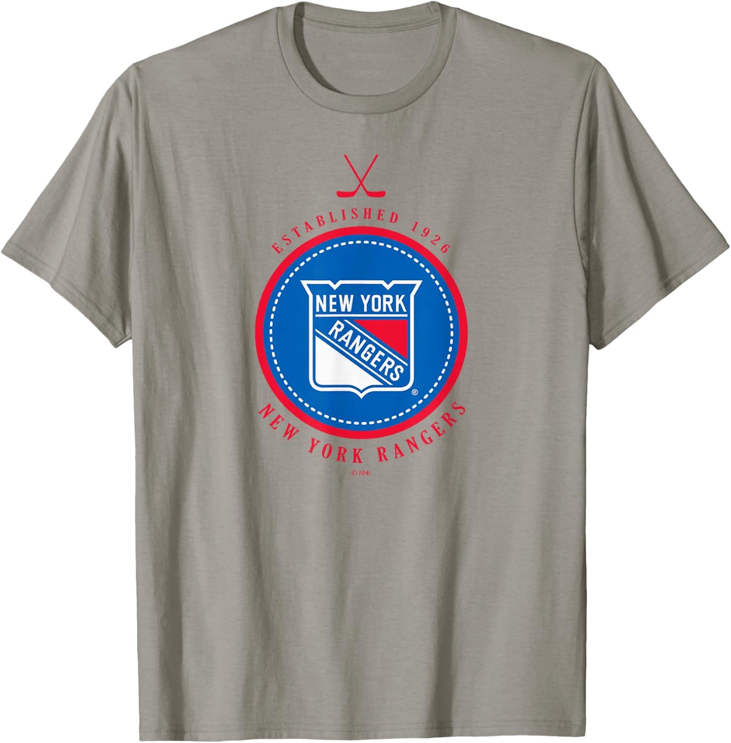 New York Rangers Est 1926 Gray Officially Licensed T-Shirt - T-Shirt | Sand