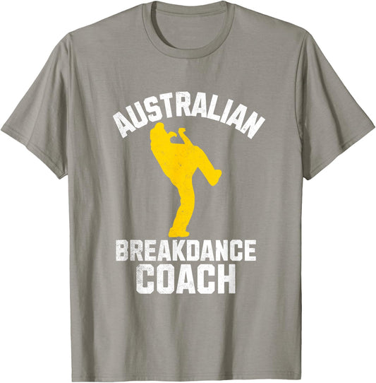 Australian Breakdance Coach Halloween Group Costume Matching T-Shirt - T-Shirt | Sand