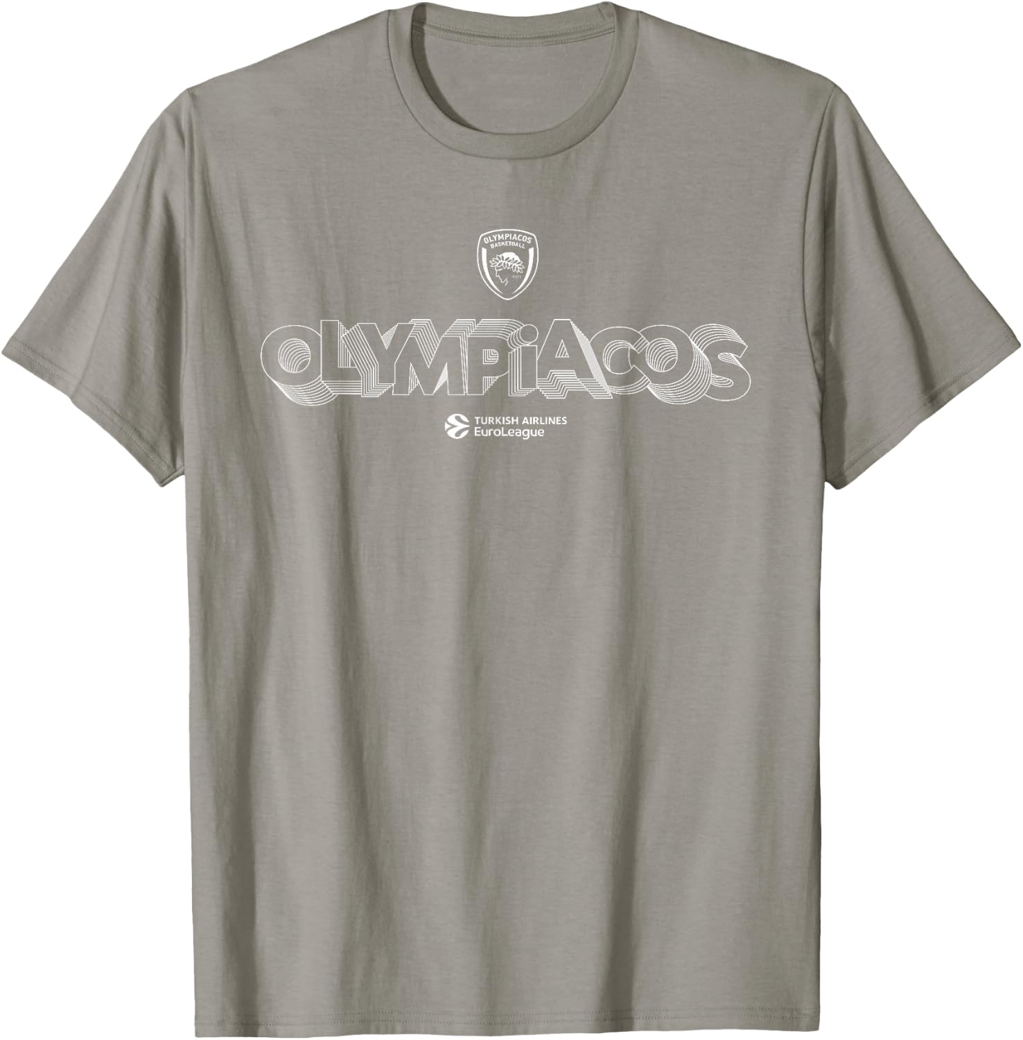 Olympiacos Collection White Logo T-Shirt - T-Shirt | Sand