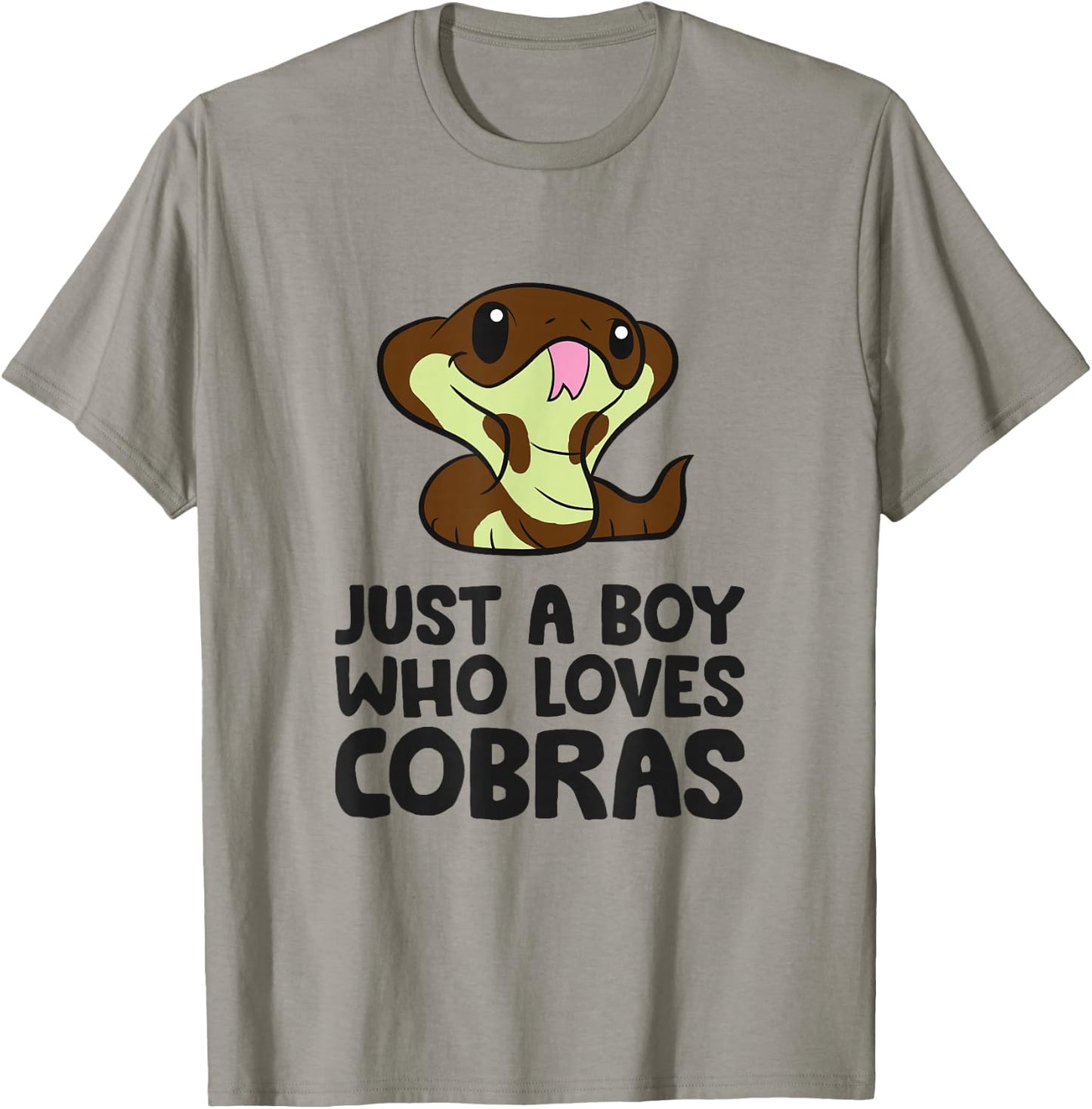 King Cobra Snake Just a Boy Who Loves Cobras T-Shirt - T-Shirt | Sand