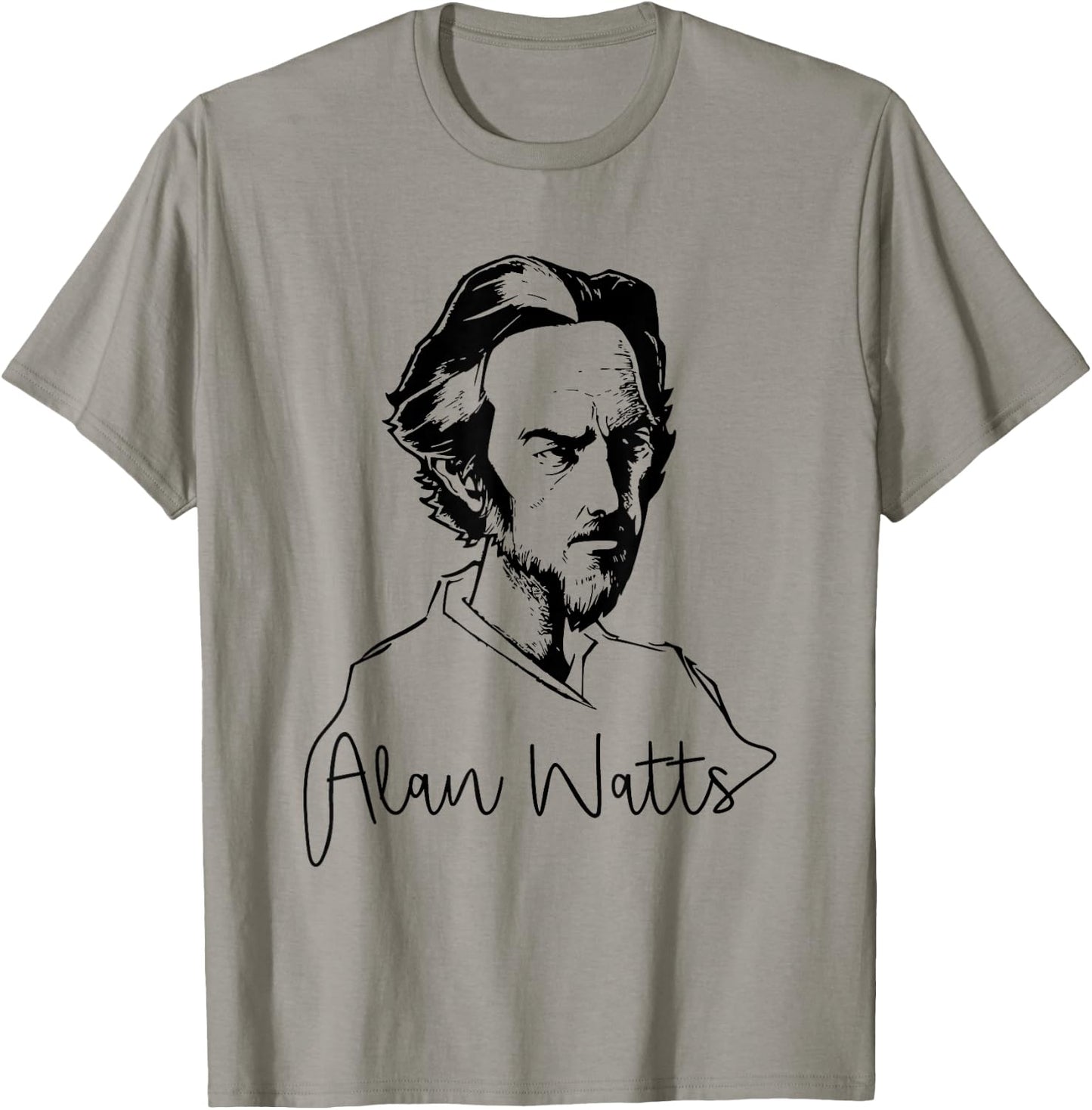 Zen Buddhist Philosopher Alan Watts T-Shirt - T-Shirt | Sand