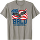 Bald Is Beautiful July 4th Eagle Patriotic American Flag USA Kids Men T-Shirt - T-Shirt | Sand