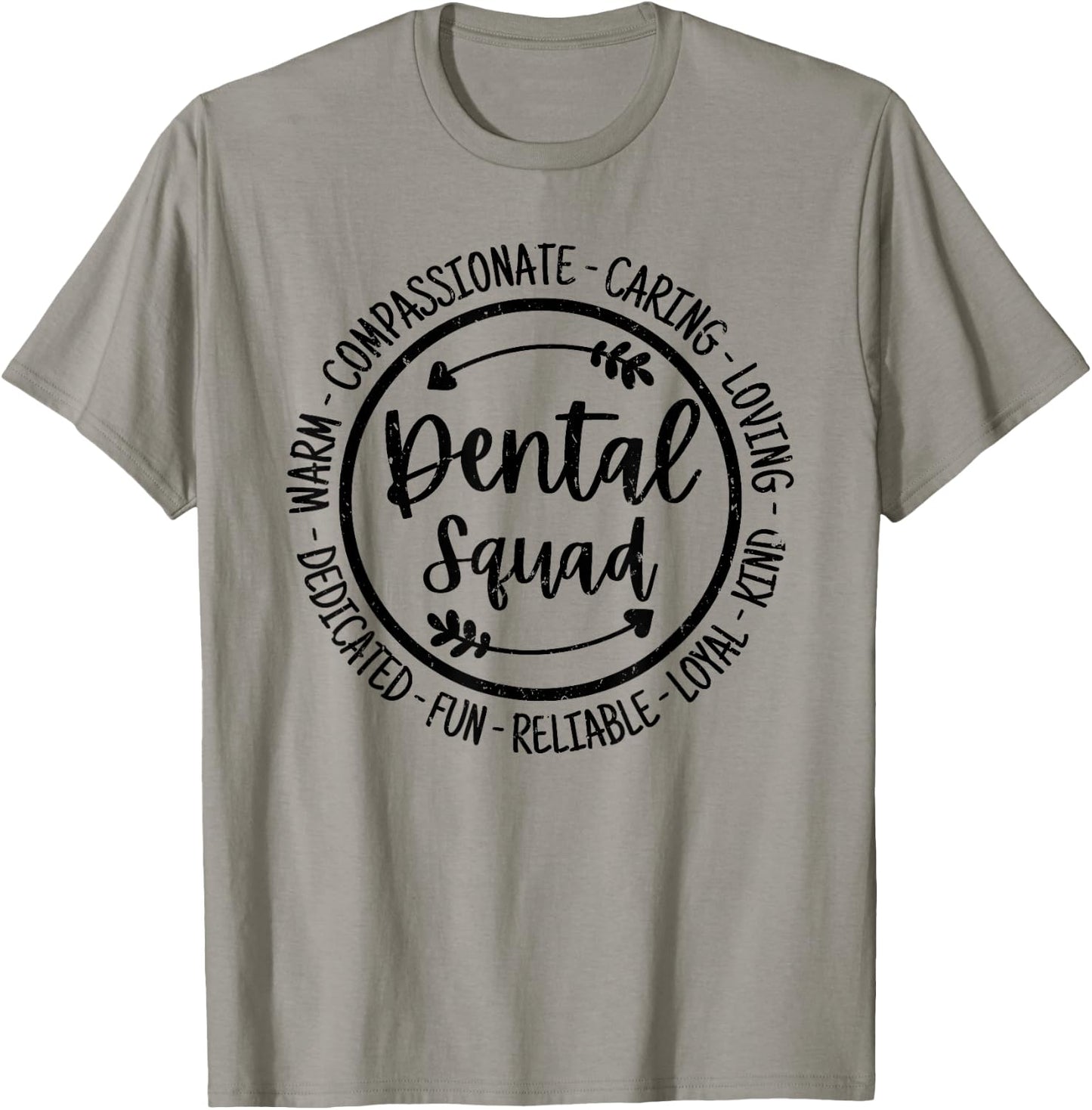 Dental Squad Dental Assistant Hygienist Dentists Vintage T-Shirt - T-Shirt | Sand
