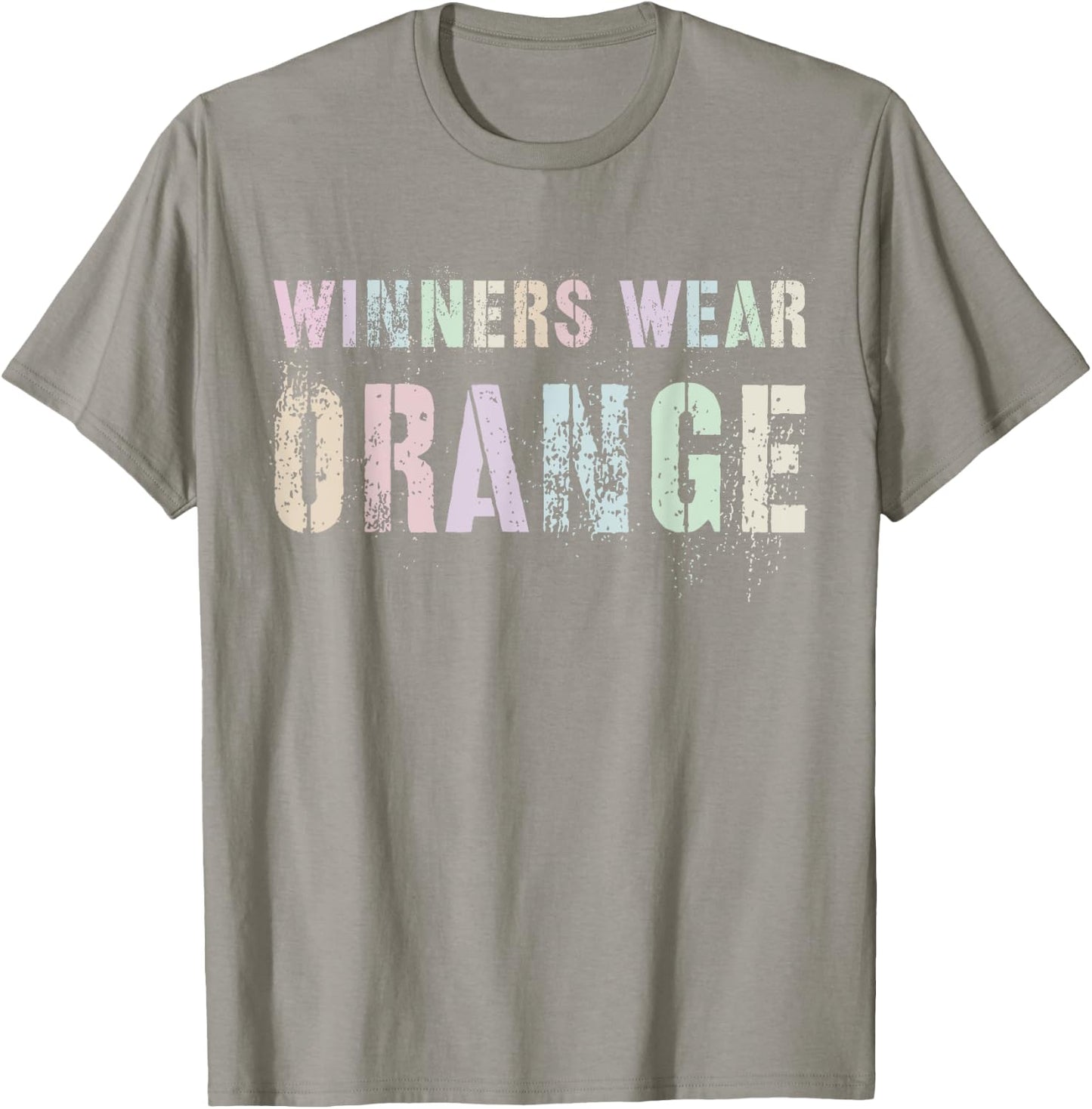 WINNERS WEAR ORANGE Summer Camp Team Color War Game Event Women Kids T-Shirt - T-Shirt | Sand