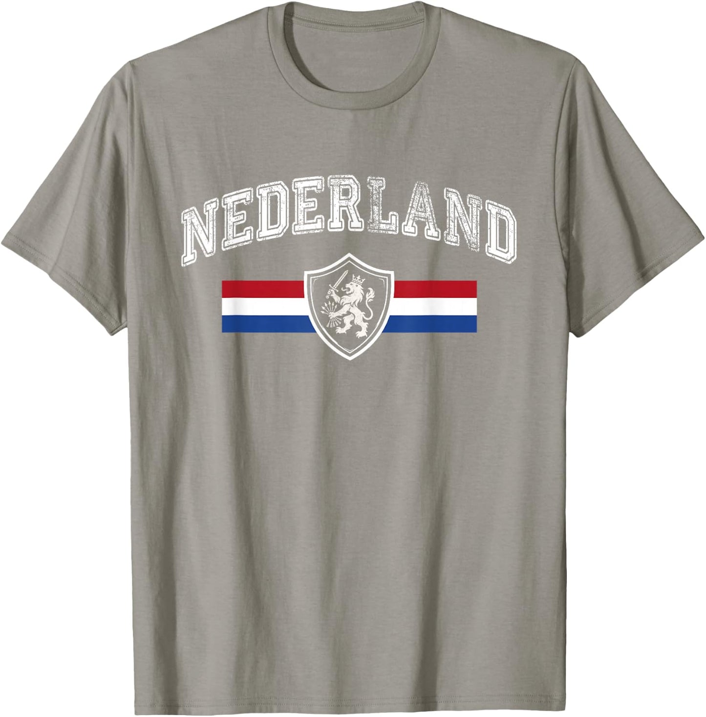 Nederland Netherlands Lion Holland Vintage Orange T-Shirt - T-Shirt | Sand