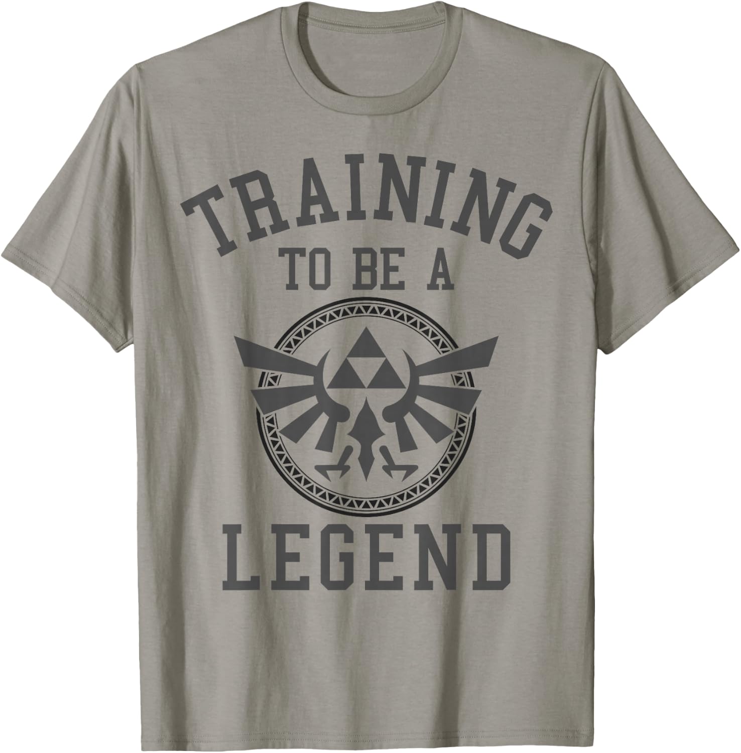 Nintendo Zelda Training to Be A Legend Badge Graphic Small T-Shirt - T-Shirt | Sand