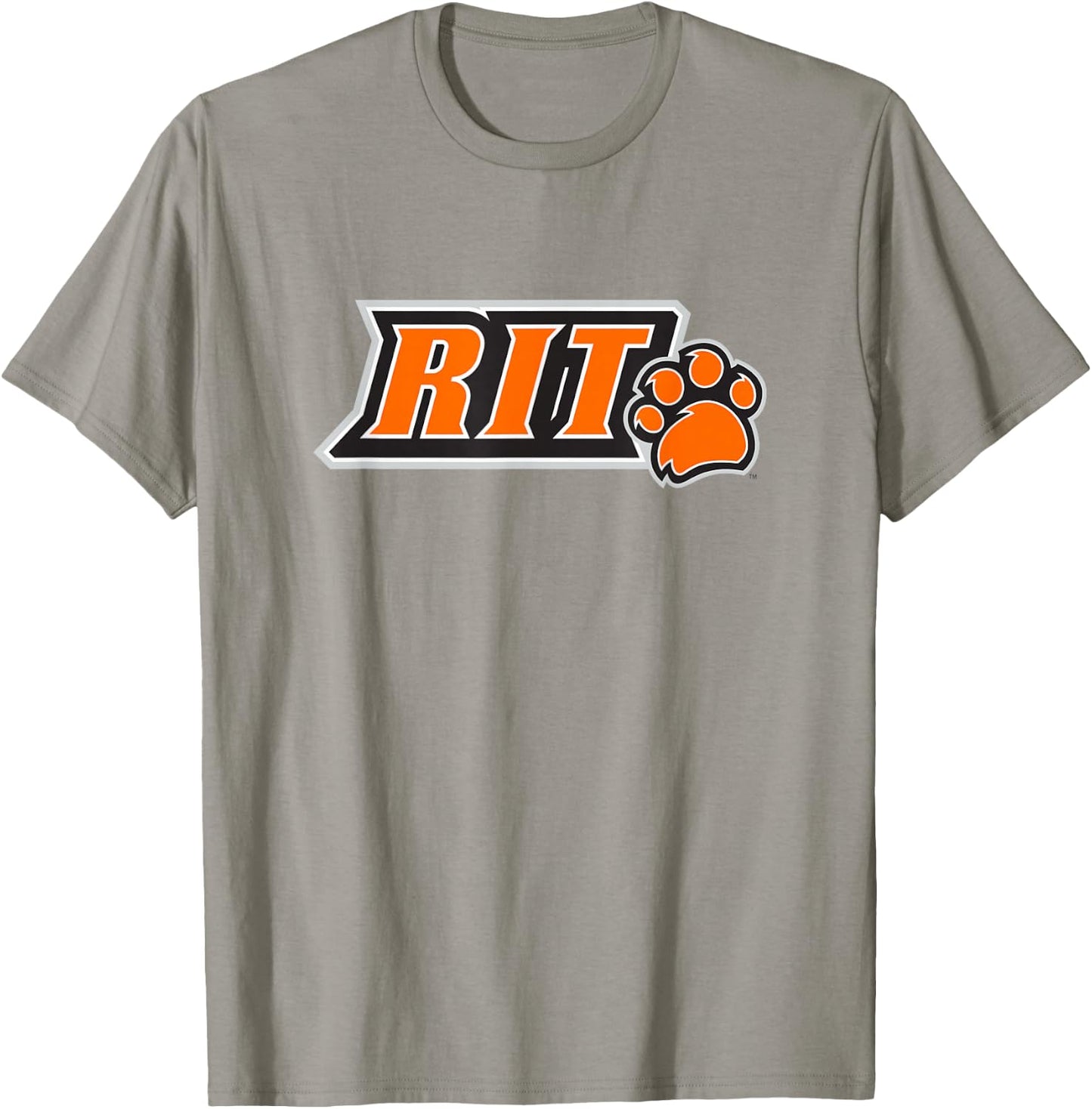 Rochester Institute of Technology RIT Tigers Paw Logo T-Shirt - T-Shirt | Sand