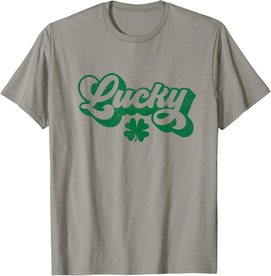 Lucky Shamrock St Patricks Day T-Shirt - T-Shirt | Sand